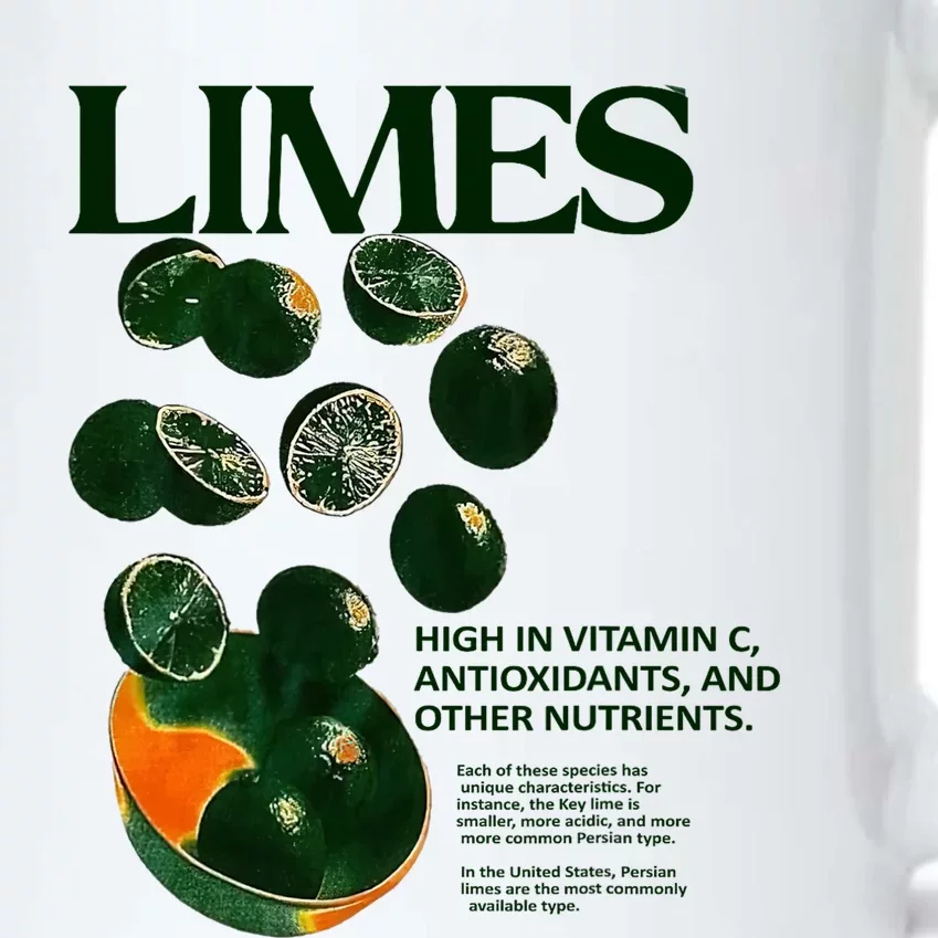 Limes Funny High In Vitamin C Antioxidants Other Nutrients Black Color Changing Mug