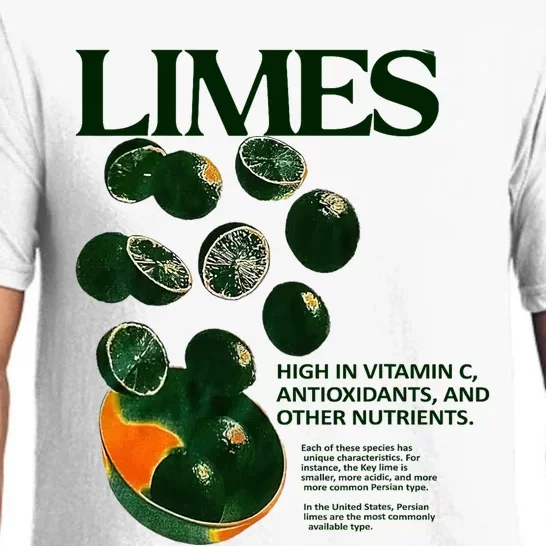 Limes Funny High In Vitamin C Antioxidants Other Nutrients Pajama Set