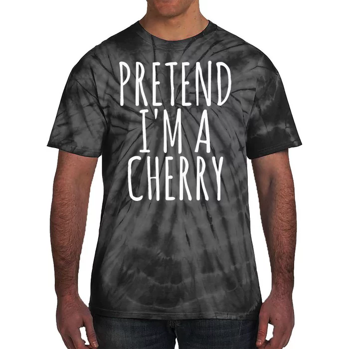 Lazy Funny Halloween Costume Pretend Im A Cherry Tie-Dye T-Shirt