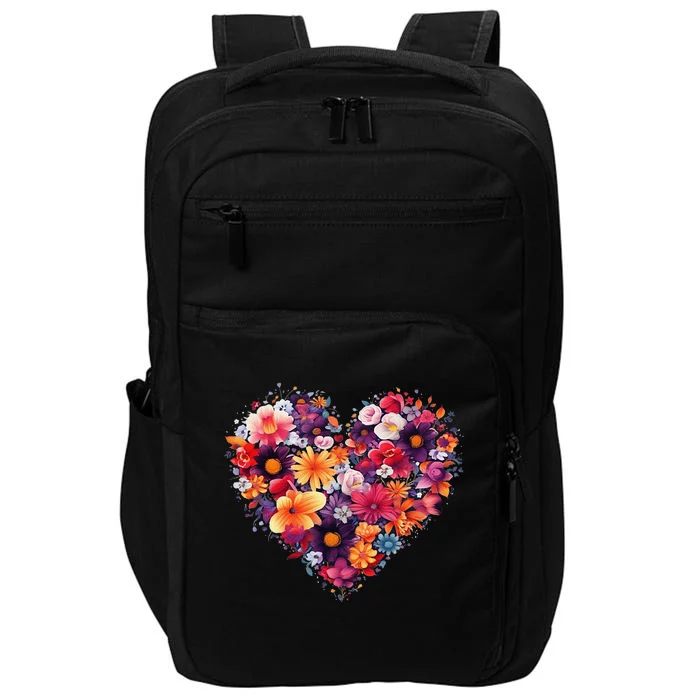 Lovely Flower Hearts Impact Tech Backpack