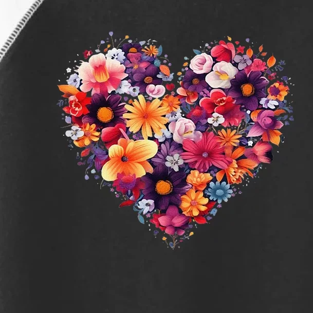 Lovely Flower Hearts Toddler Fine Jersey T-Shirt