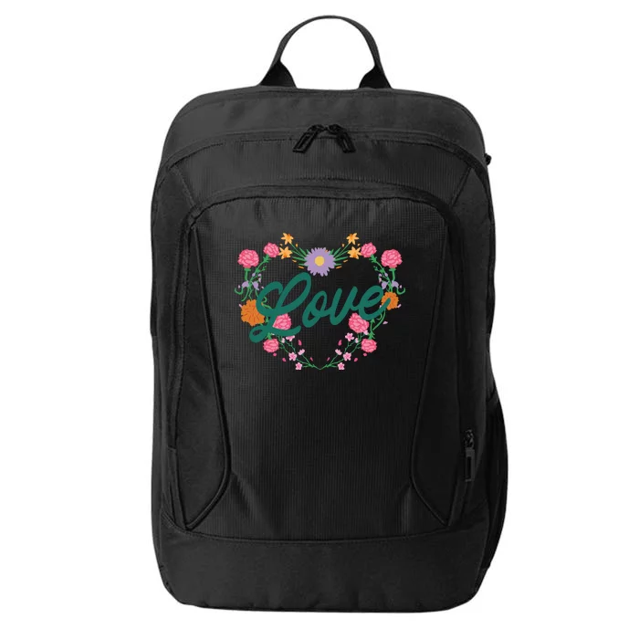 Love Floral Heart City Backpack