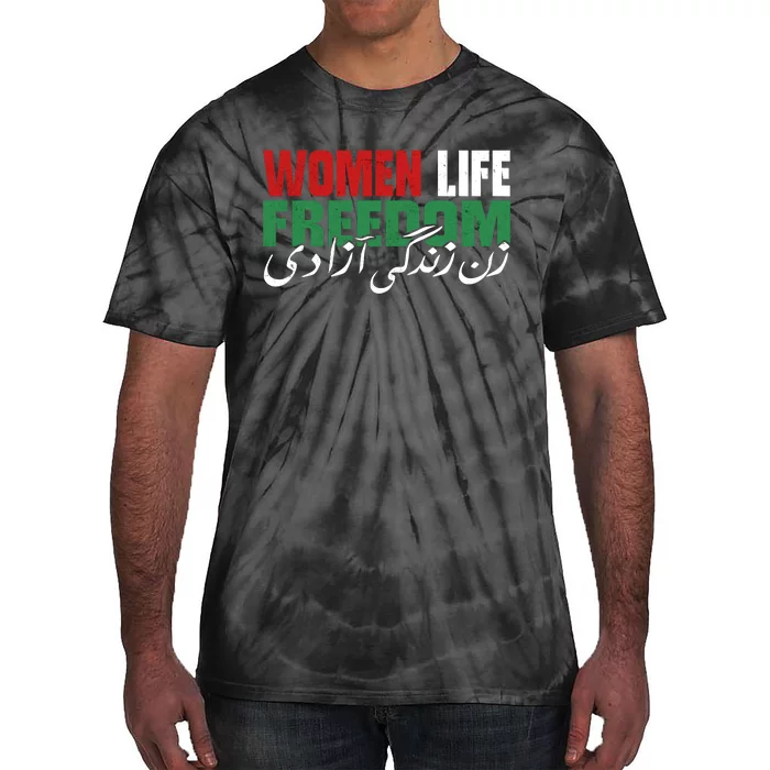 Life Freedom Iranian Feminist Zan Zendegi Azadi Tie-Dye T-Shirt