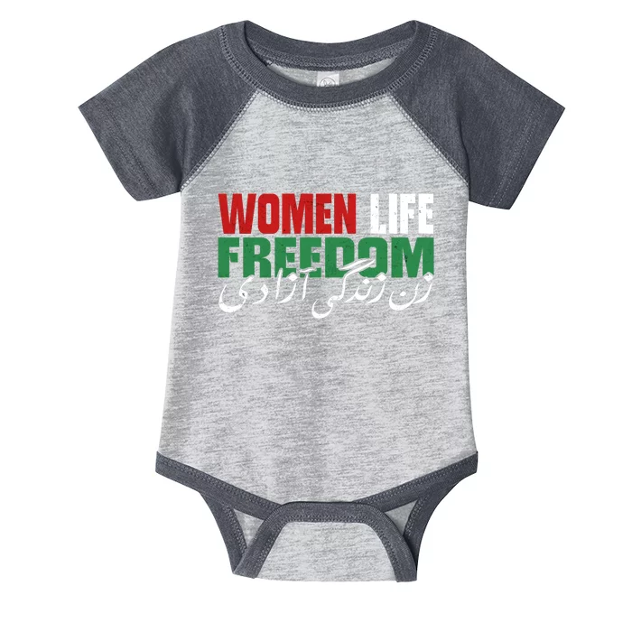 Life Freedom Iranian Feminist Zan Zendegi Azadi Infant Baby Jersey Bodysuit