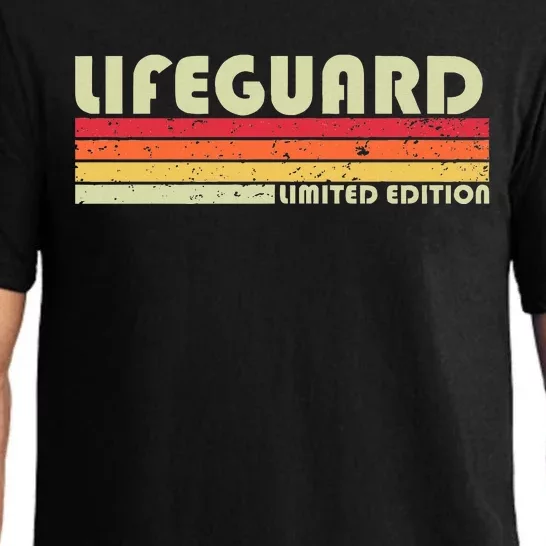 Lifeguard Funny Job Title Profession Birthday Worker Idea Pajama Set