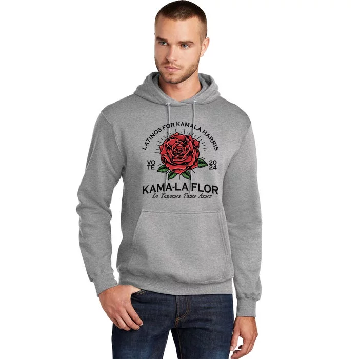 Latinos For Kamala Harris 2024 Vote Kamala Flor Le Temenos Tall Hoodie