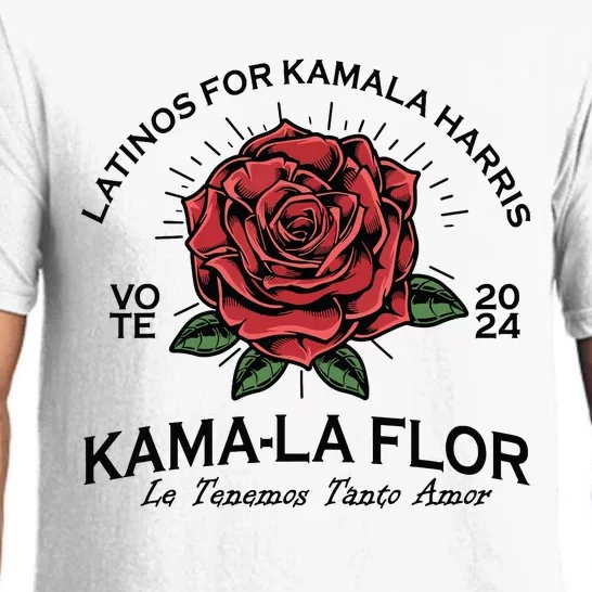 Latinos For Kamala Harris 2024 Vote Kamala Flor Le Temenos Pajama Set