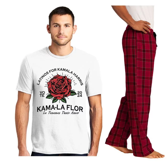 Latinos For Kamala Harris 2024 Vote Kamala Flor Le Temenos Pajama Set