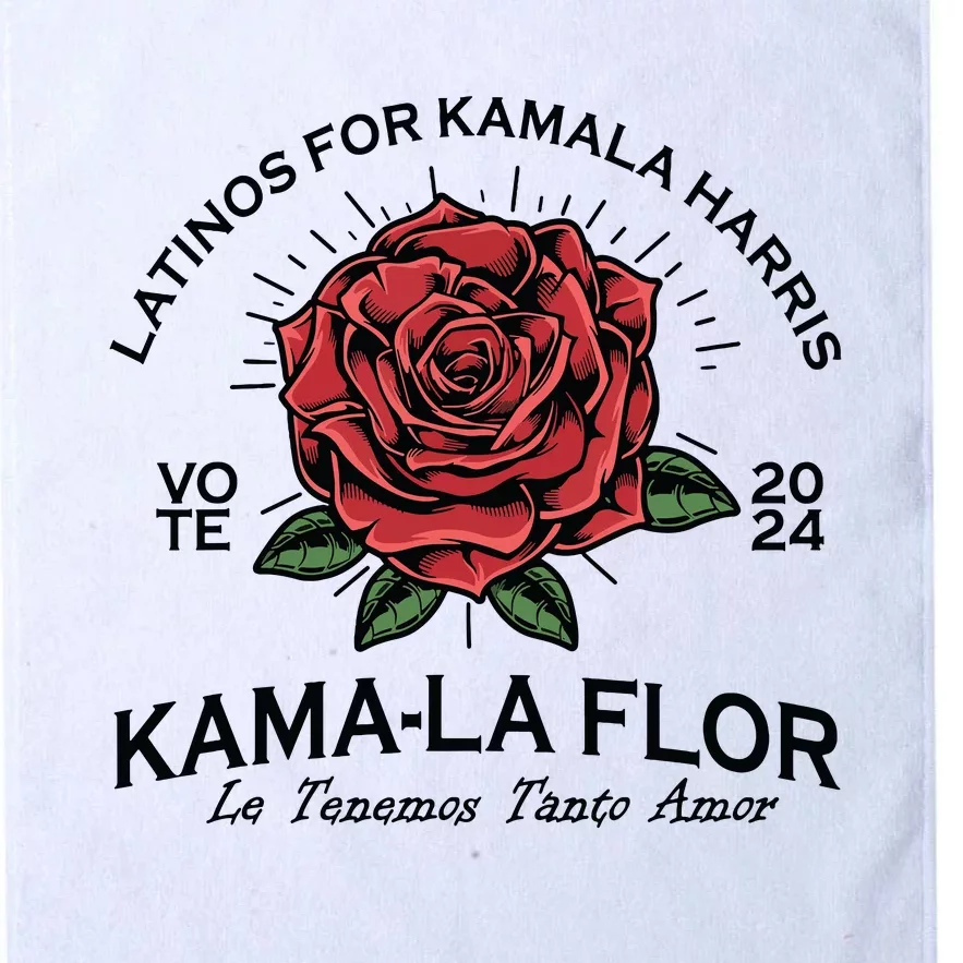 Latinos For Kamala Harris 2024 Vote Kamala Flor Le Temenos Platinum Collection Golf Towel