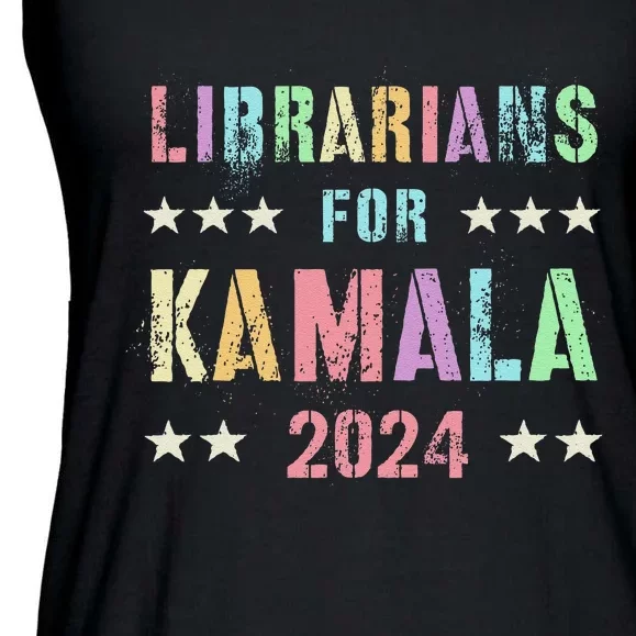 Librarians For Kamala 2024 Feminist Joyful Warrior Ladies Essential Flowy Tank