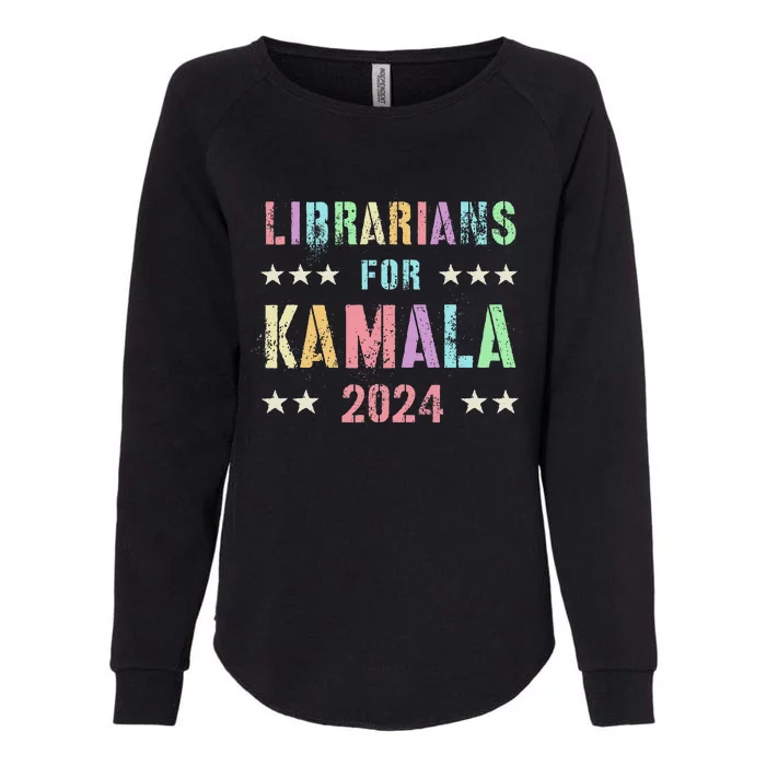 Librarians For Kamala 2024 Feminist Joyful Warrior Womens California Wash Sweatshirt