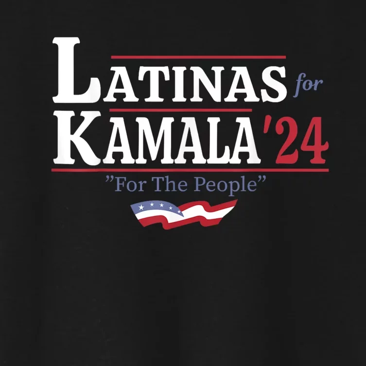 Latinas For Kamala 24 For The People Women's Crop Top Tee