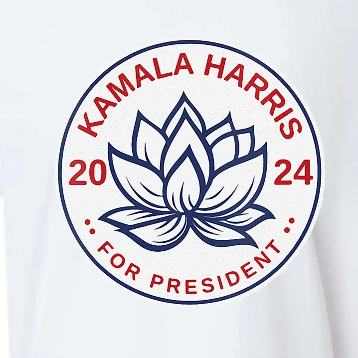 Lotus Flower Kamala Harris For President 2024 Sueded Cloud Jersey T-Shirt