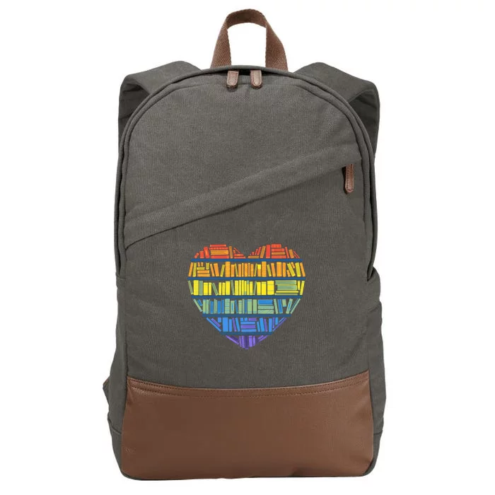 LOVE FOR KNOWLEDGE Cotton Canvas Backpack