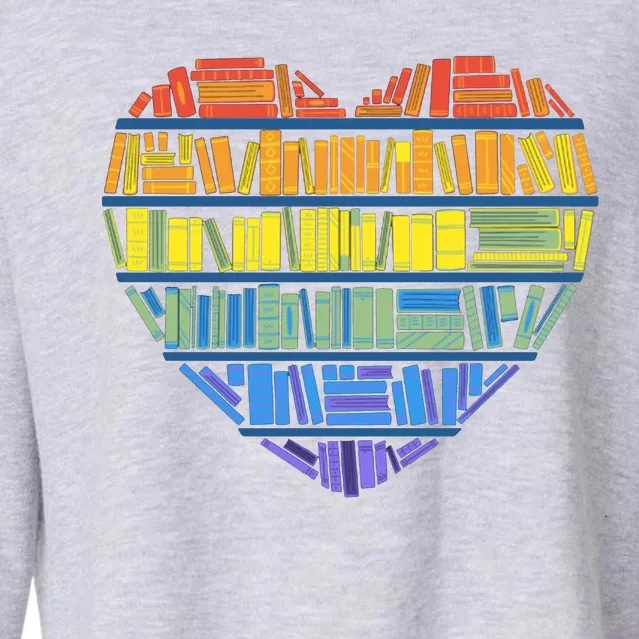 LOVE FOR KNOWLEDGE Cropped Pullover Crew