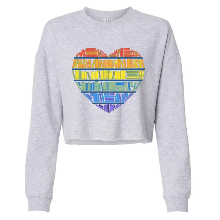 LOVE FOR KNOWLEDGE Cropped Pullover Crew