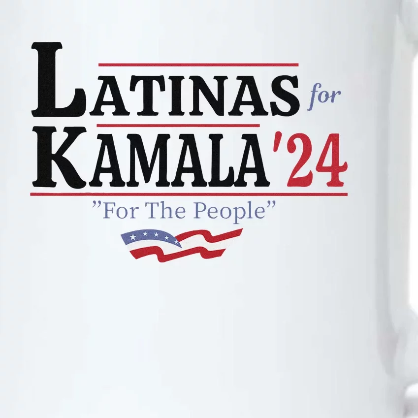 Latinas For Kamala 2024 For The People Art Black Color Changing Mug