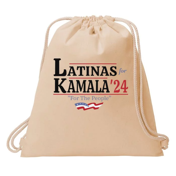 Latinas For Kamala 2024 For The People Art Drawstring Bag