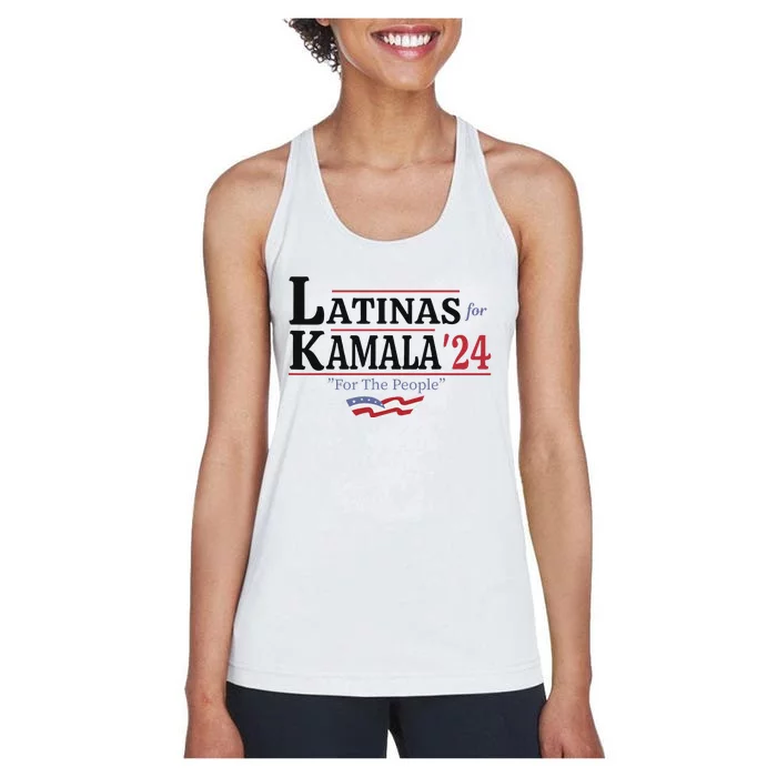 Latinas For Kamala 2024 For The People Art Women's Racerback Tank