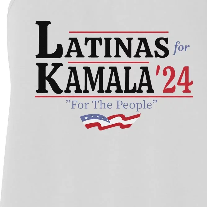 Latinas For Kamala 2024 For The People Art Women's Racerback Tank