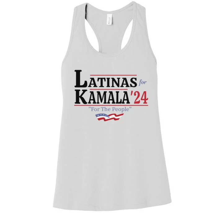 Latinas For Kamala 2024 For The People Art Women's Racerback Tank