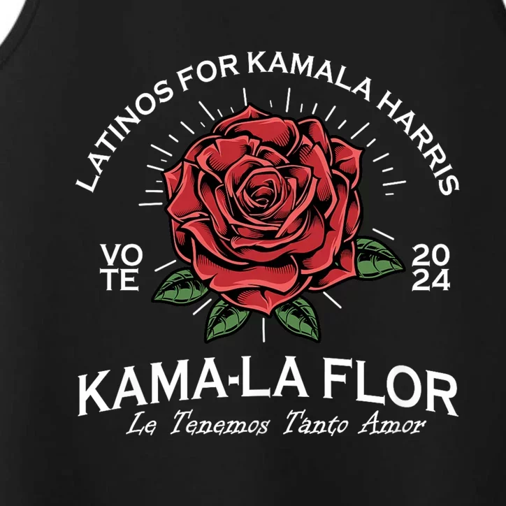 Latinos For Kamala Harris 2024 Vote Kama La Flor Le Temenos Performance Tank