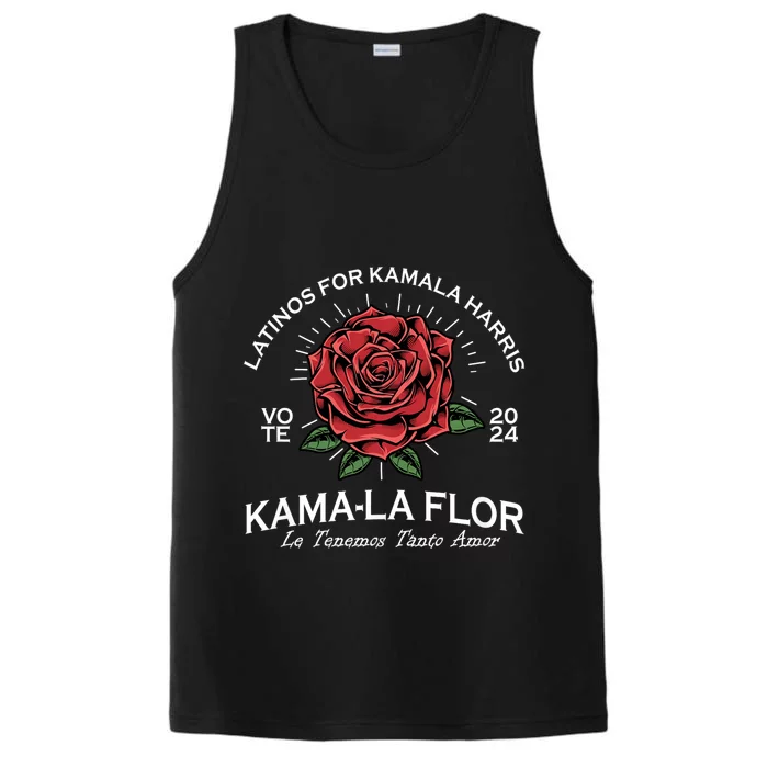 Latinos For Kamala Harris 2024 Vote Kama La Flor Le Temenos Performance Tank