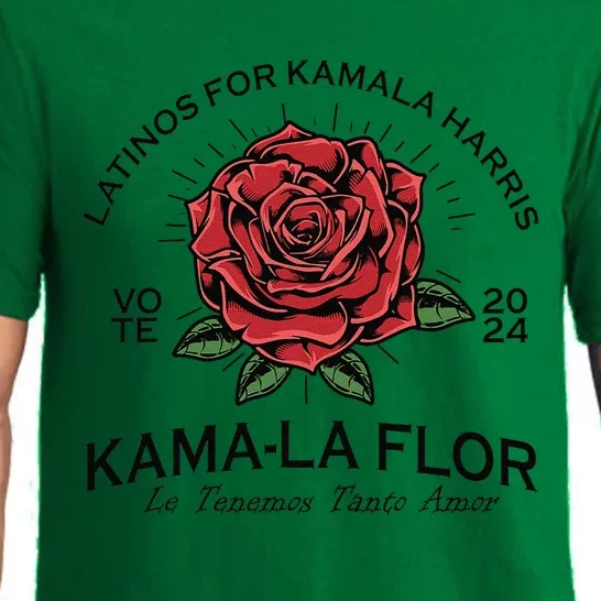 Latinos For Kamala Harris 2024 Vote Kamala Flor Le Temenos Gift Pajama Set