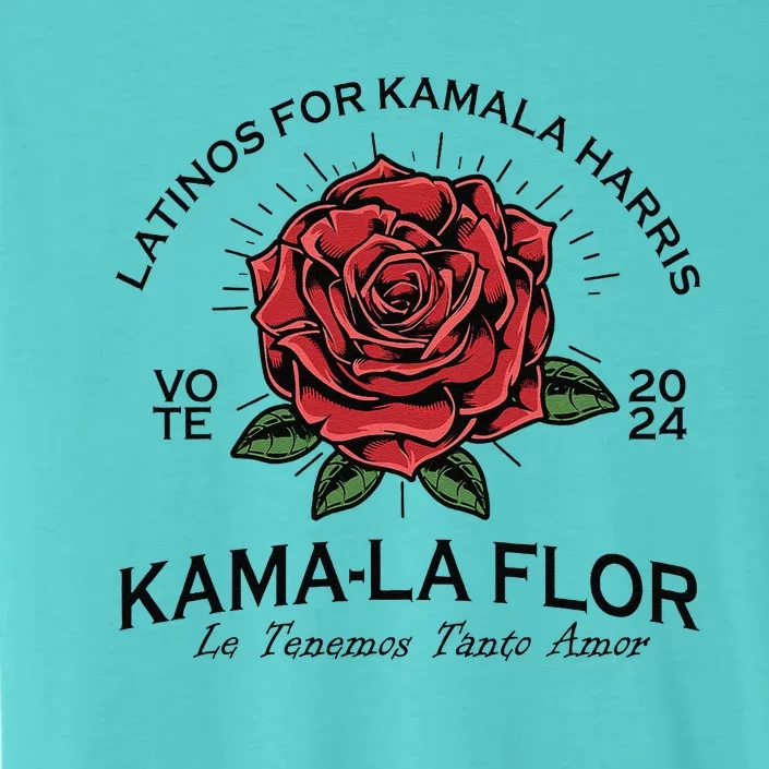 Latinos For Kamala Harris 2024 Vote Kamala Flor Le Temenos Gift ChromaSoft Performance T-Shirt