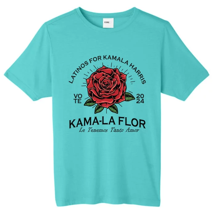 Latinos For Kamala Harris 2024 Vote Kamala Flor Le Temenos Gift ChromaSoft Performance T-Shirt