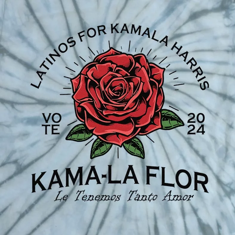 Latinos For Kamala Harris 2024 Vote Kamala Flor Le Temenos Gift Tie-Dye T-Shirt