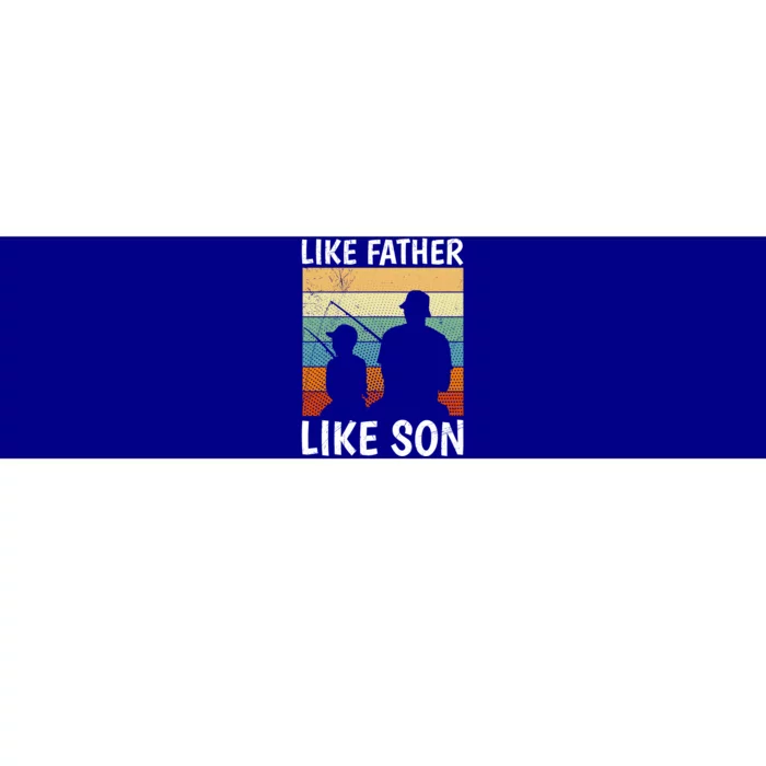 Like Father Like Son Fishing Dad Gift Bumper Sticker