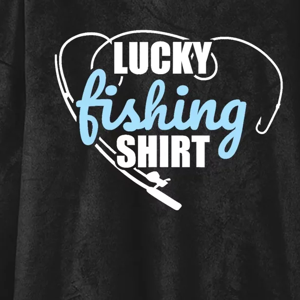 Lucky fishing Hooded Wearable Blanket