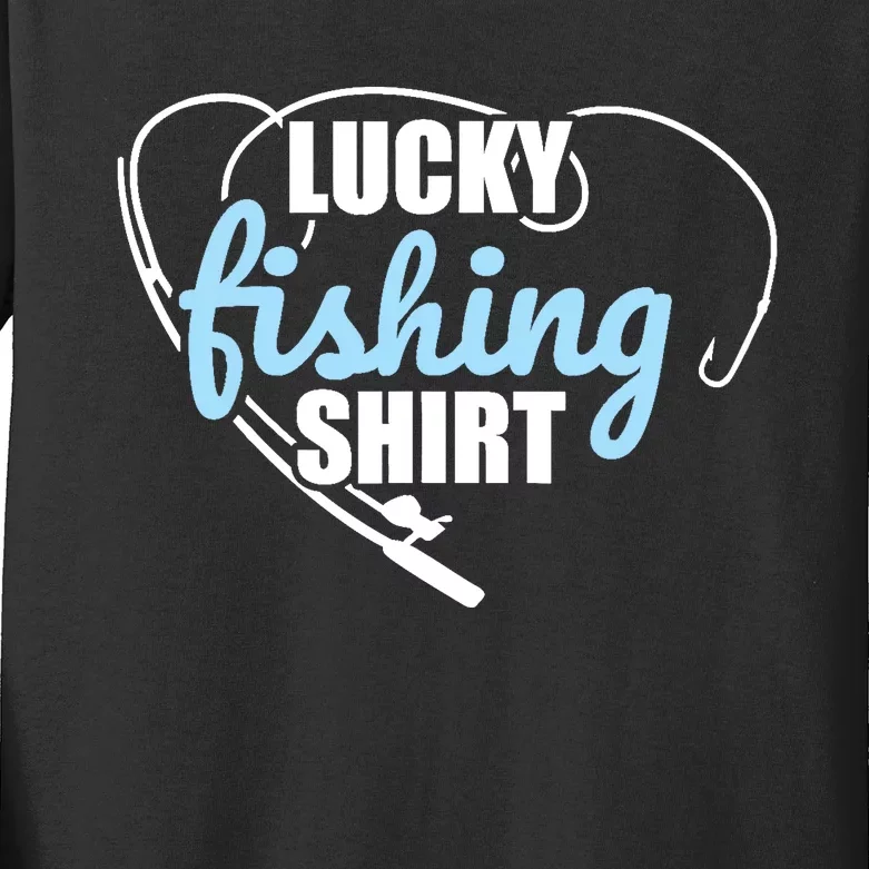 Lucky fishing Kids Long Sleeve Shirt