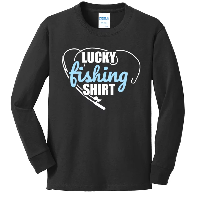 Lucky fishing Kids Long Sleeve Shirt