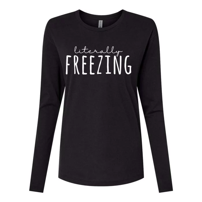 Literally Freezing Womens Cotton Relaxed Long Sleeve T-Shirt