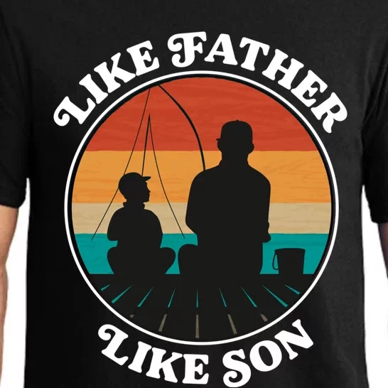 Like Father Like Son Gift Family Fishing Trip Cute Gift Pajama Set