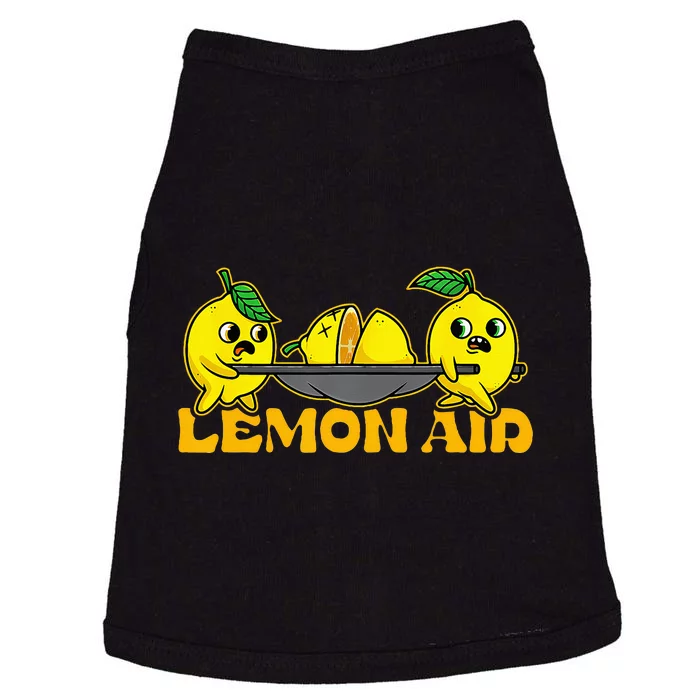 Lemonade Funny Lemon Aid Lemons Food Pun Fruit Nurse Doggie Tank