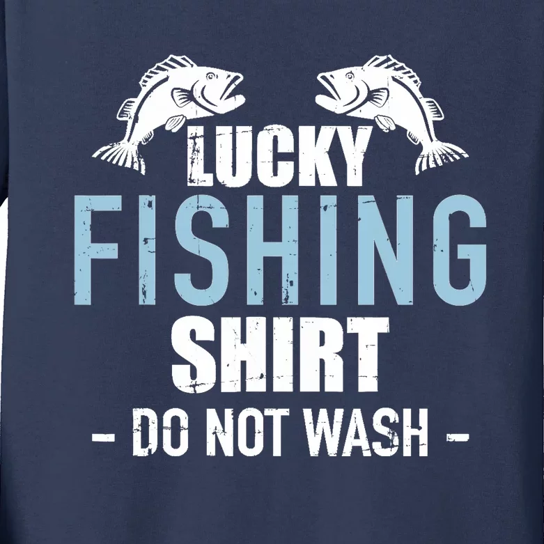 Lucky fishing Kids Long Sleeve Shirt