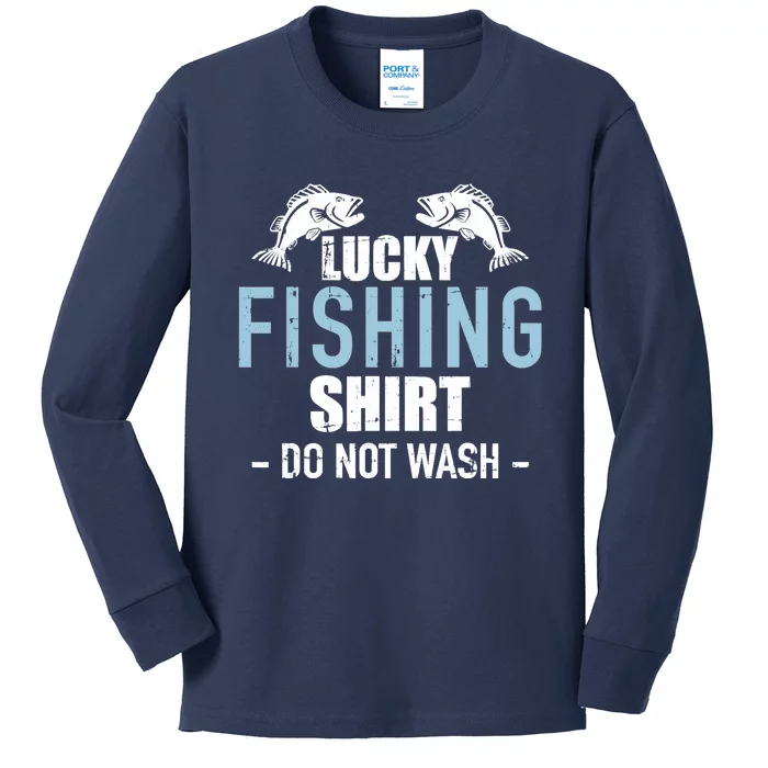 Lucky fishing Kids Long Sleeve Shirt