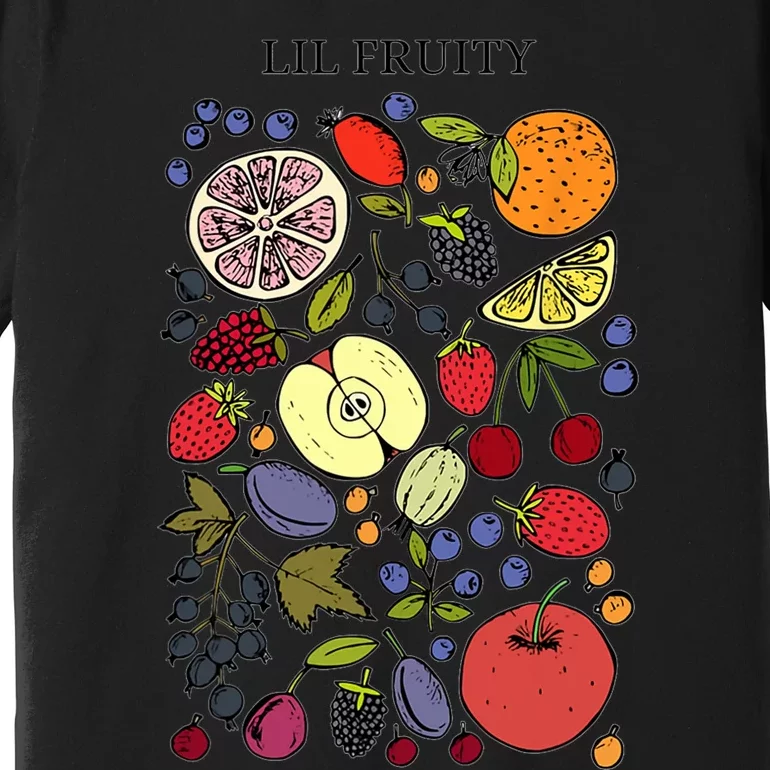 Lil Fruity LGBTQ Fruits Subtle Lesbian LGBTQ Pride Month Premium T-Shirt