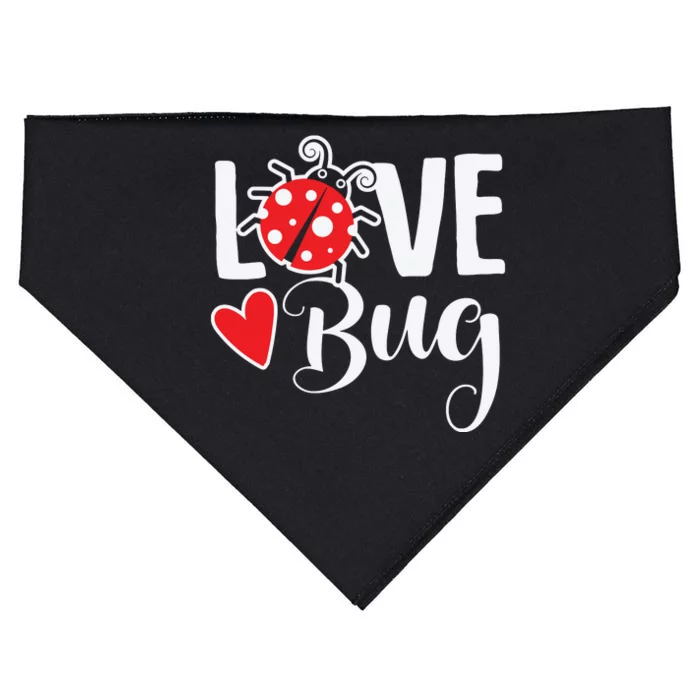 Ladybug Funny Love Bug USA-Made Doggie Bandana