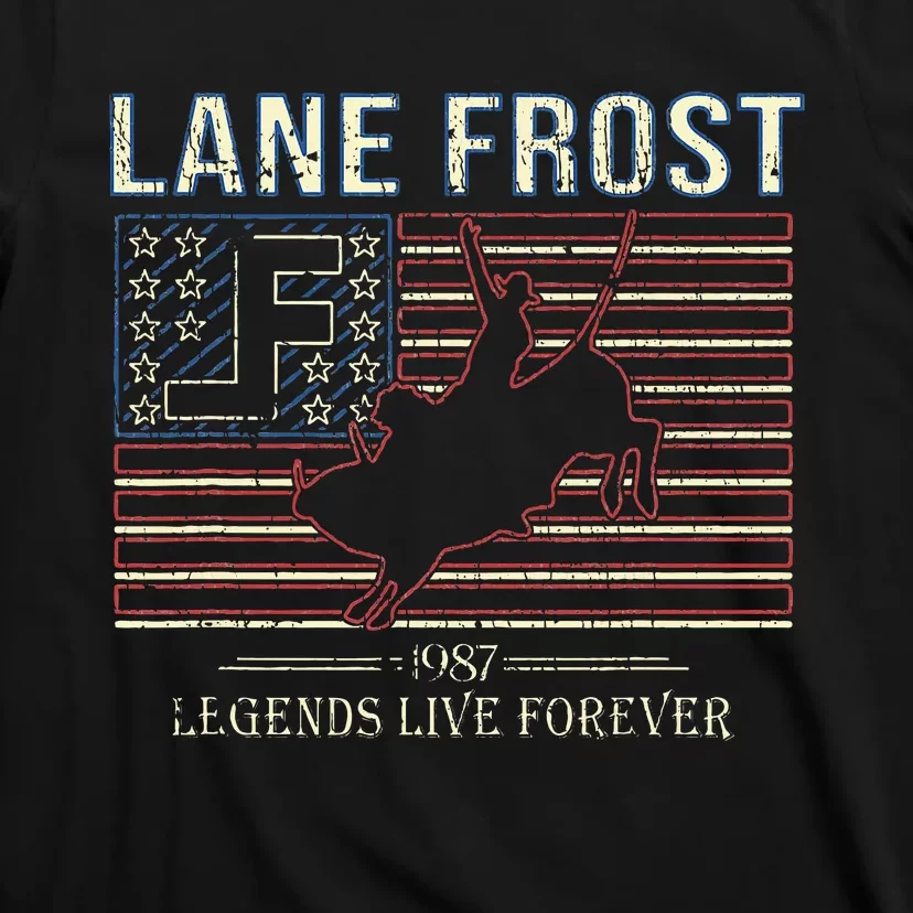 Lane Frost Legends Live Together Rodeo Lover T-Shirt