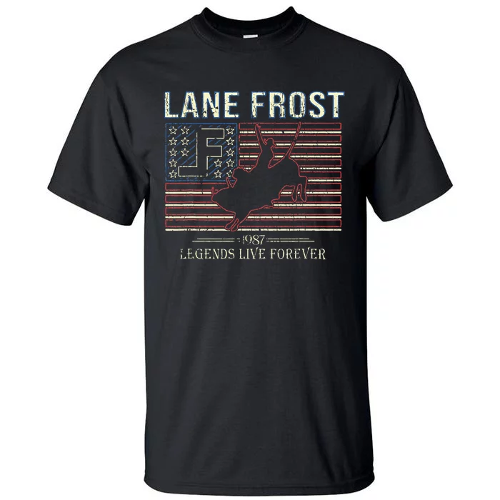 Lane Frost Legends Live Together Rodeo Lover Tall T-Shirt