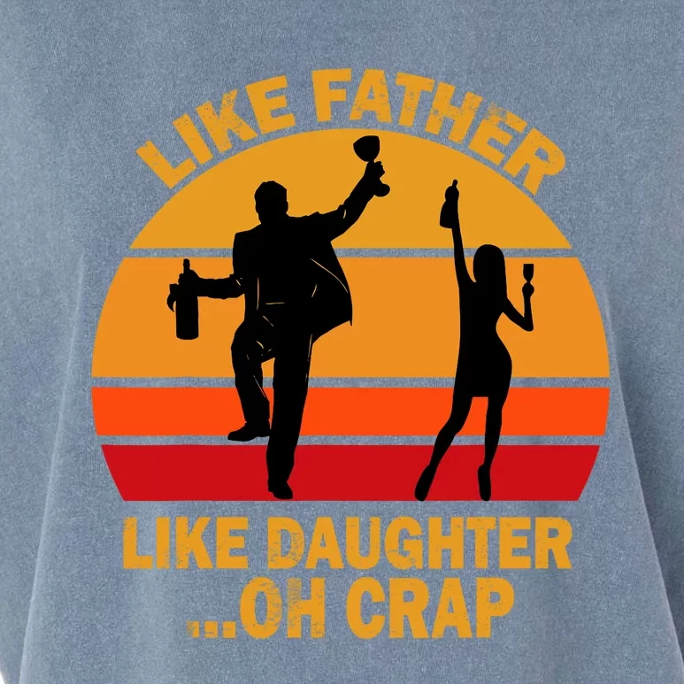 Like Father Like Daughter Oh Crap Fathers Days Garment-Dyed Women's Muscle Tee