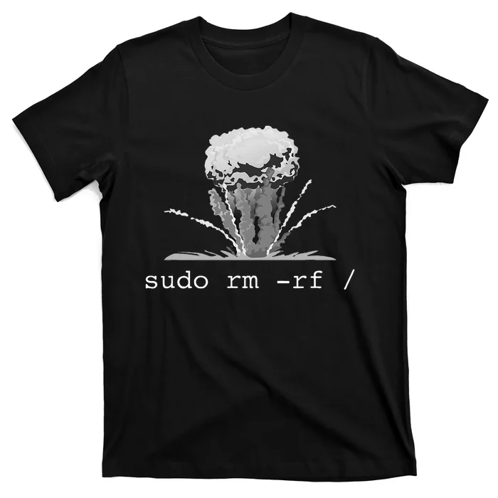 Linux Funny Linux Gift Command Sudo RM RF T-Shirt