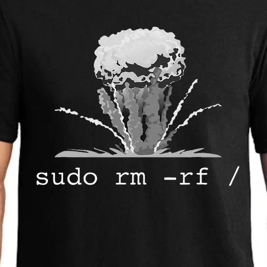 Linux Funny Linux Gift Command Sudo RM RF Pajama Set