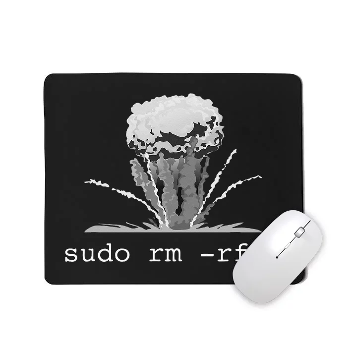 Linux Funny Linux Gift Command Sudo RM RF Mousepad