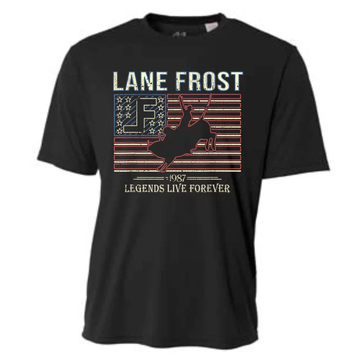 Lane Frost Legends Live Together Rodeo Lover Cooling Performance Crew T-Shirt