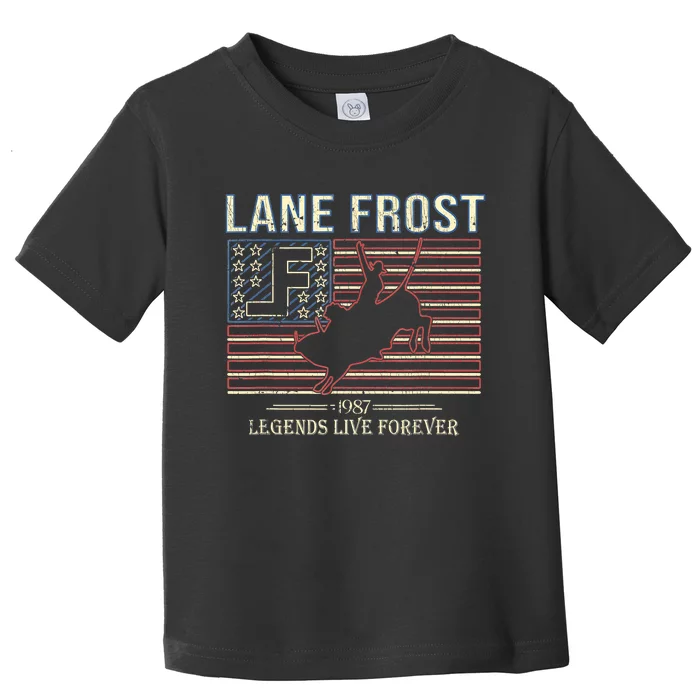 Lane Frost Legends Live Together Rodeo Lover Toddler T-Shirt